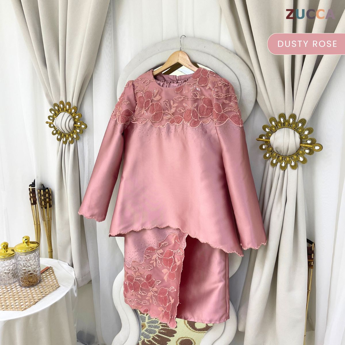 [JOM RAYA 2026] ZUCCA ZAREEFA CLASSIC LUXE MODEST RAYA KURUNG SET - DMRAYA011