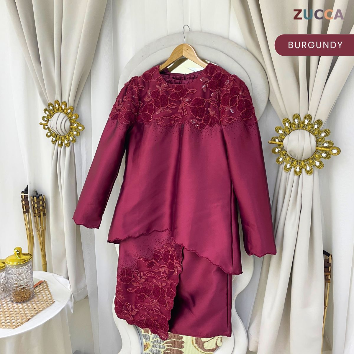 [JOM RAYA 2026] ZUCCA ZAREEFA CLASSIC LUXE MODEST RAYA KURUNG SET - DMRAYA011