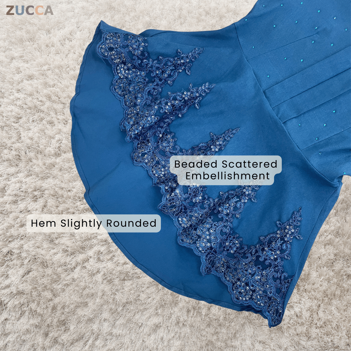 [JOM RAYA 2026] ZUCCA ZARIFAH EMERALD LUXE EMBROIDERED MODERN KURUNG SET - DMRAYA015