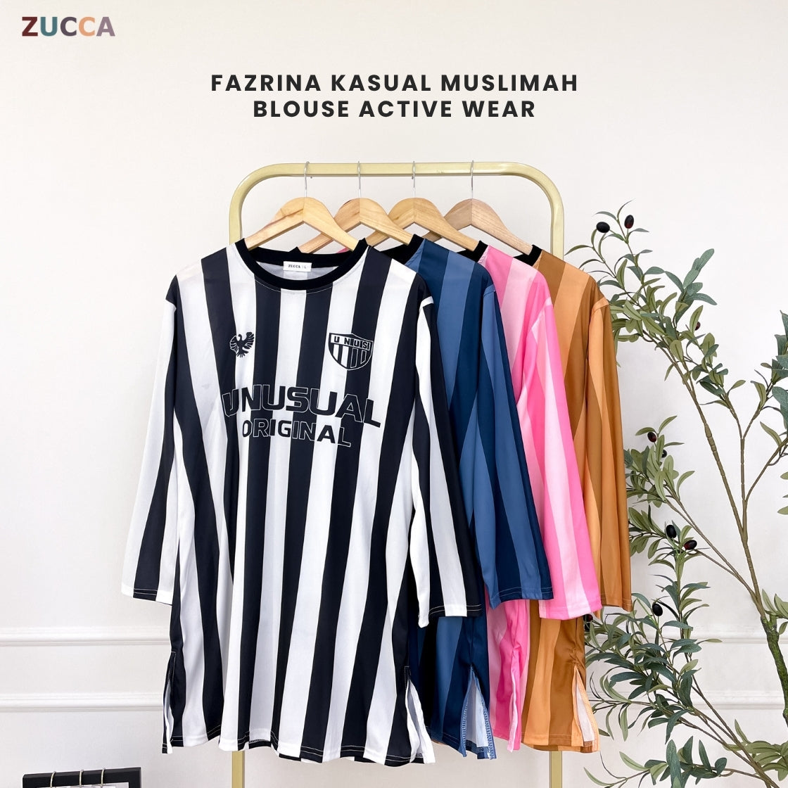 ZUCCA FAZRINA KASUAL MUSLIMAH BLOUSE ACTIVE WEAR - DMS1001