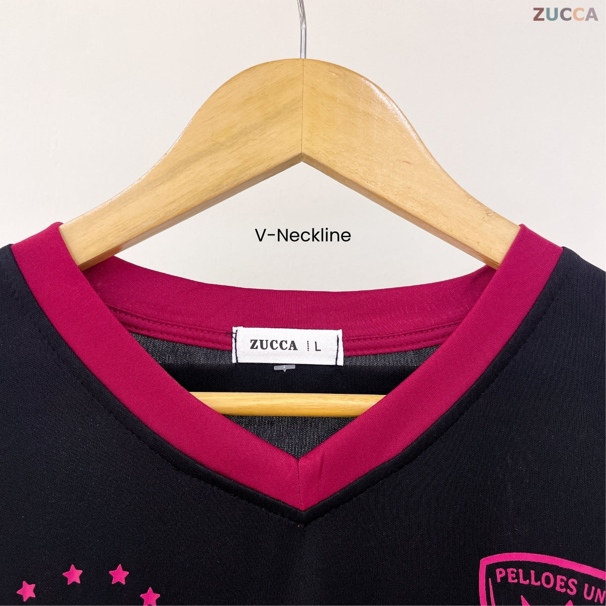 ZUCCA ALESIA KASUAL MUSLIMAH SHIRT V NECK - DMS1005