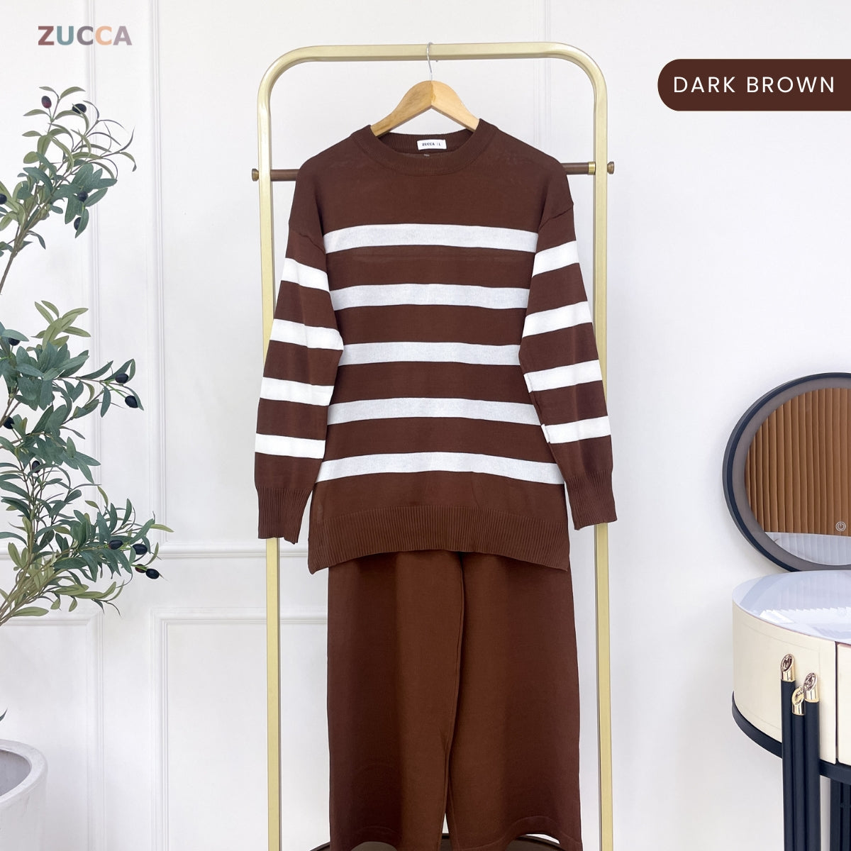 ZUCCA ESTELLA SET KASUAL WOMEN KNITWEAR PANTS - DMSET018