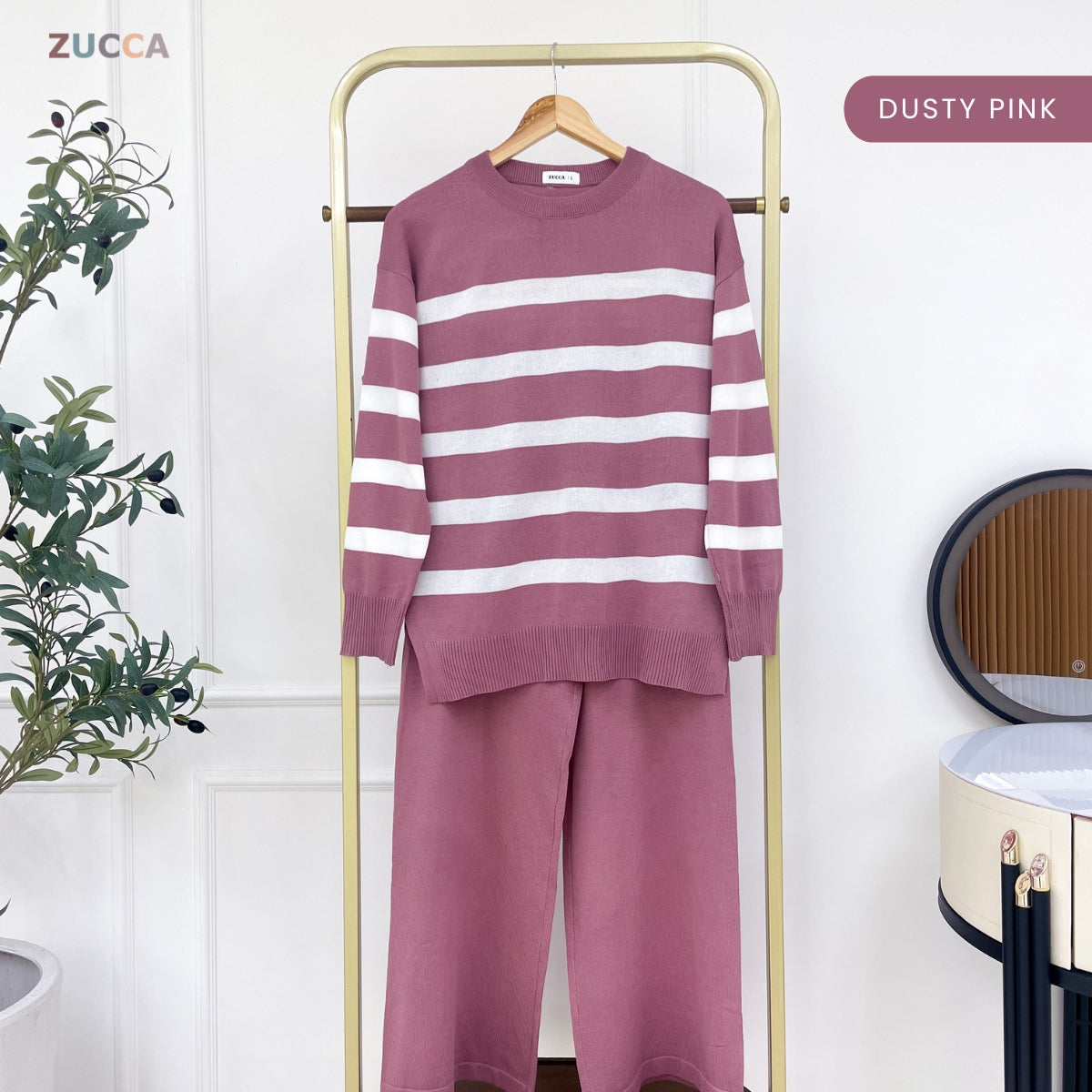 ZUCCA ESTELLA SET KASUAL WOMEN KNITWEAR PANTS - DMSET018