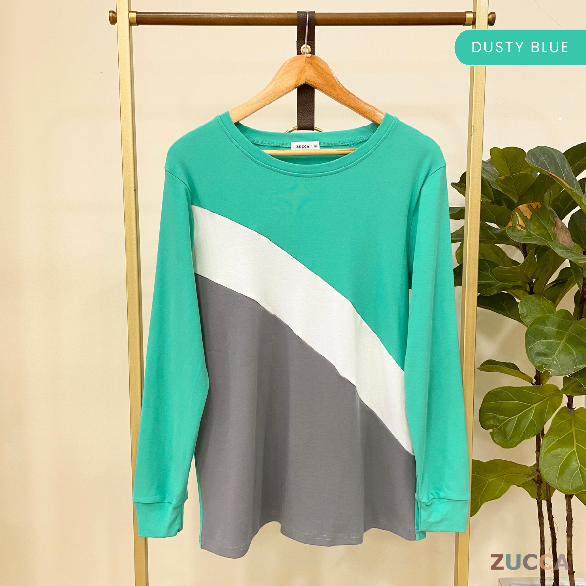 ZUCCA KERRY COLOURBLOCK WOMEN CASUAL BLOUSE - MA021