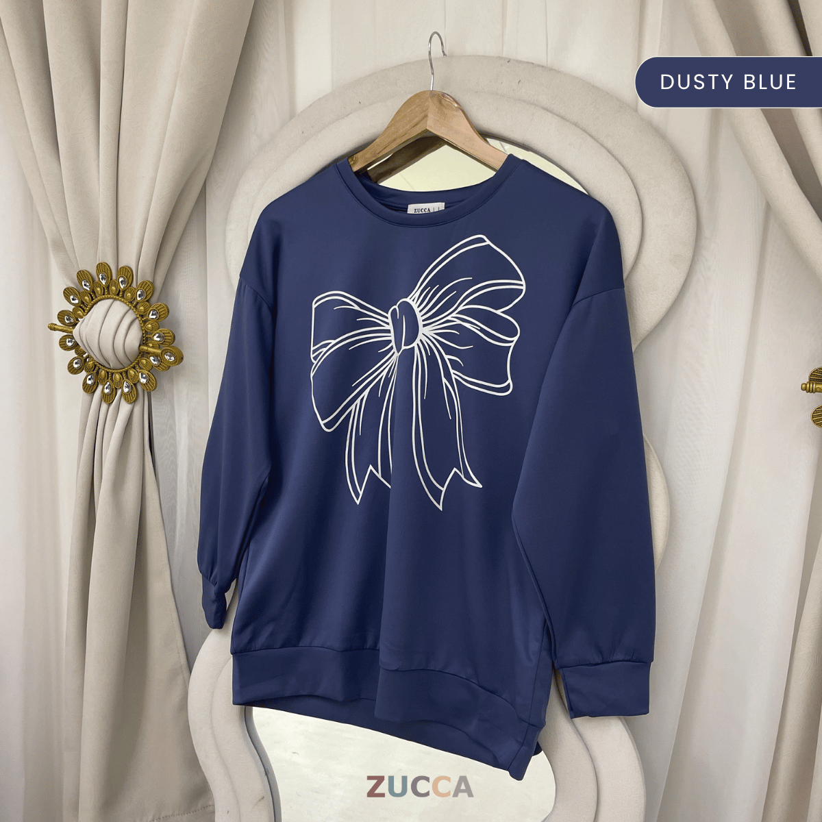 ZUCCA MONICA KEMEJA KASUAL BERCORAK REBEN - MA070