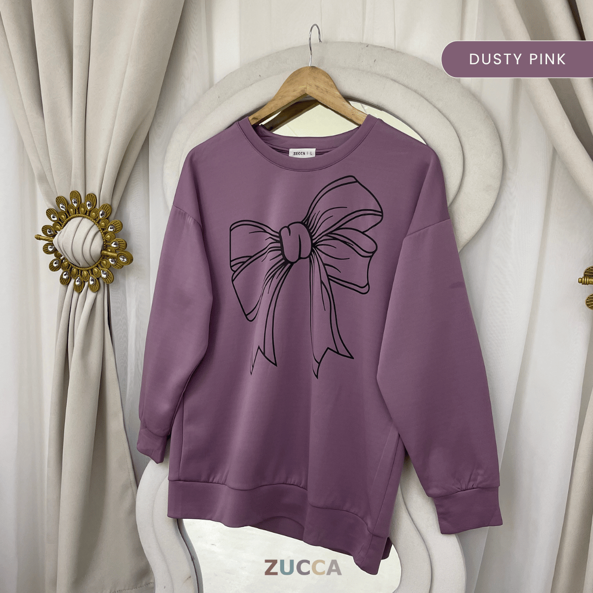 ZUCCA MONICA KEMEJA KASUAL BERCORAK REBEN - MA070