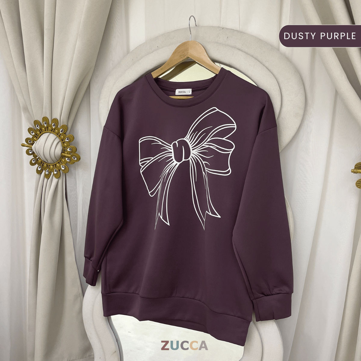 ZUCCA MONICA KEMEJA KASUAL BERCORAK REBEN - MA070