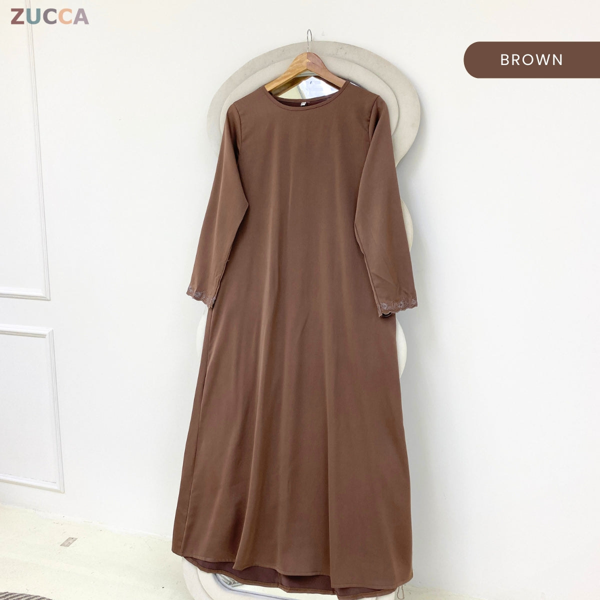 ZUCCA FAIRA ELEGANT KASUAL WOMEN A-LINE MODEST DRESS - GC004 (KT1047)