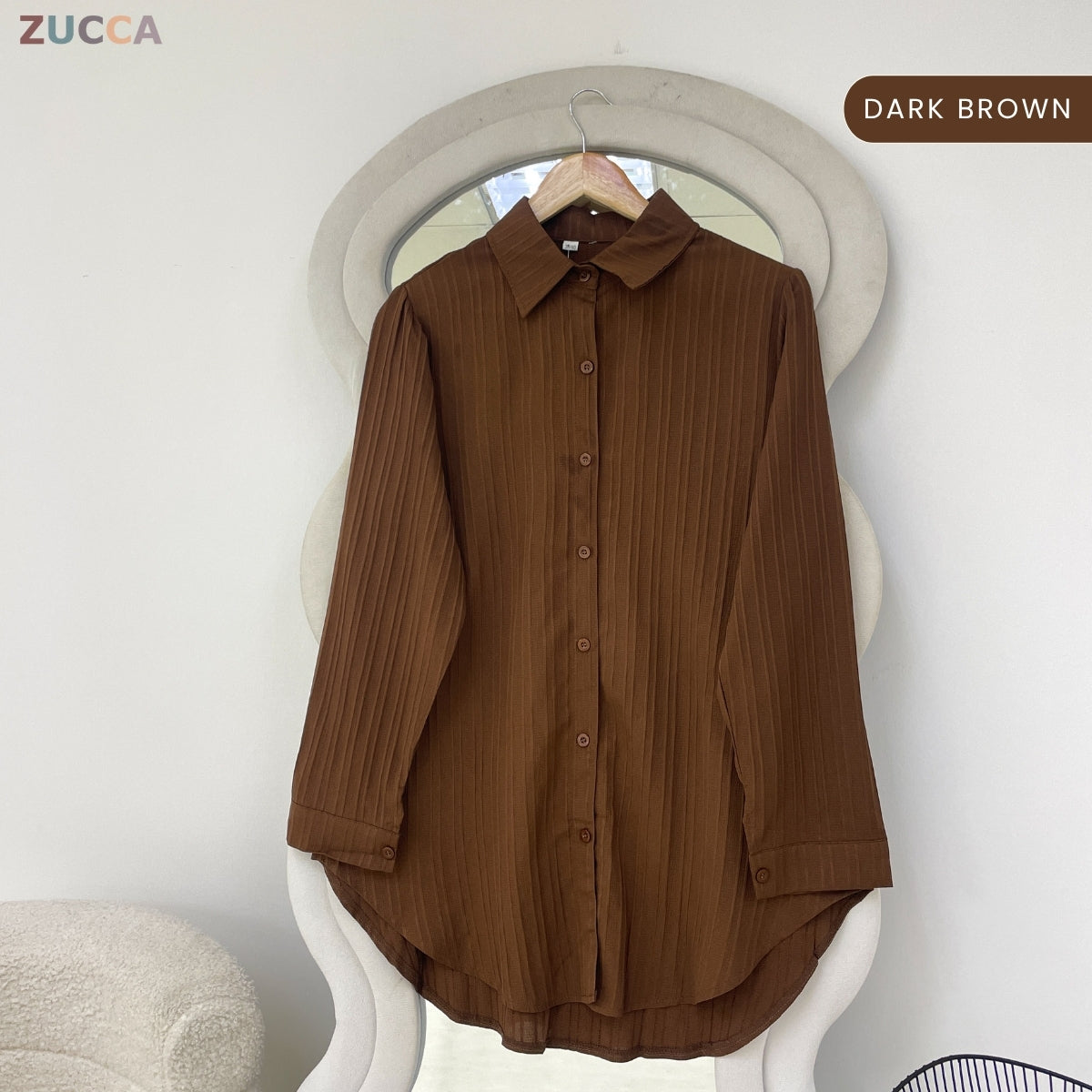 ZUCCA MAILEY MODEST CASUAL BUTTON WOMAN BLOUSE - GC007 (PH7284)