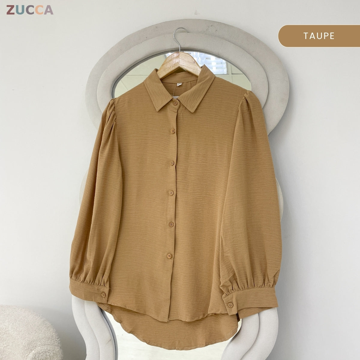 ZUCCA RACHEL MODEST CASUAL BUTTON WOMAN BLOUSE - GC013 (467)