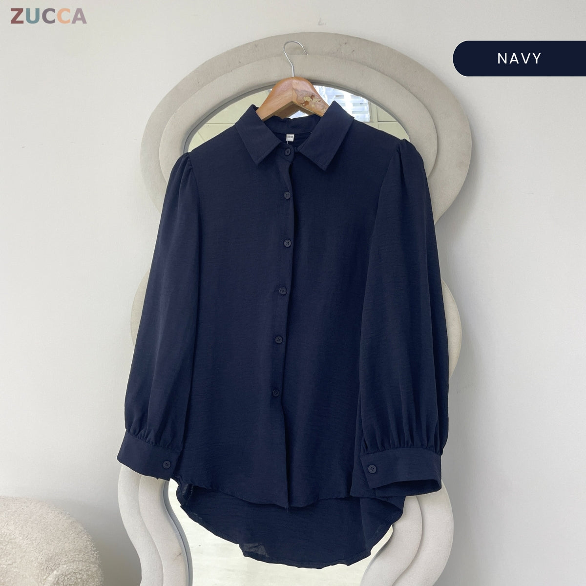 ZUCCA RACHEL MODEST CASUAL BUTTON WOMAN BLOUSE - GC013 (467)