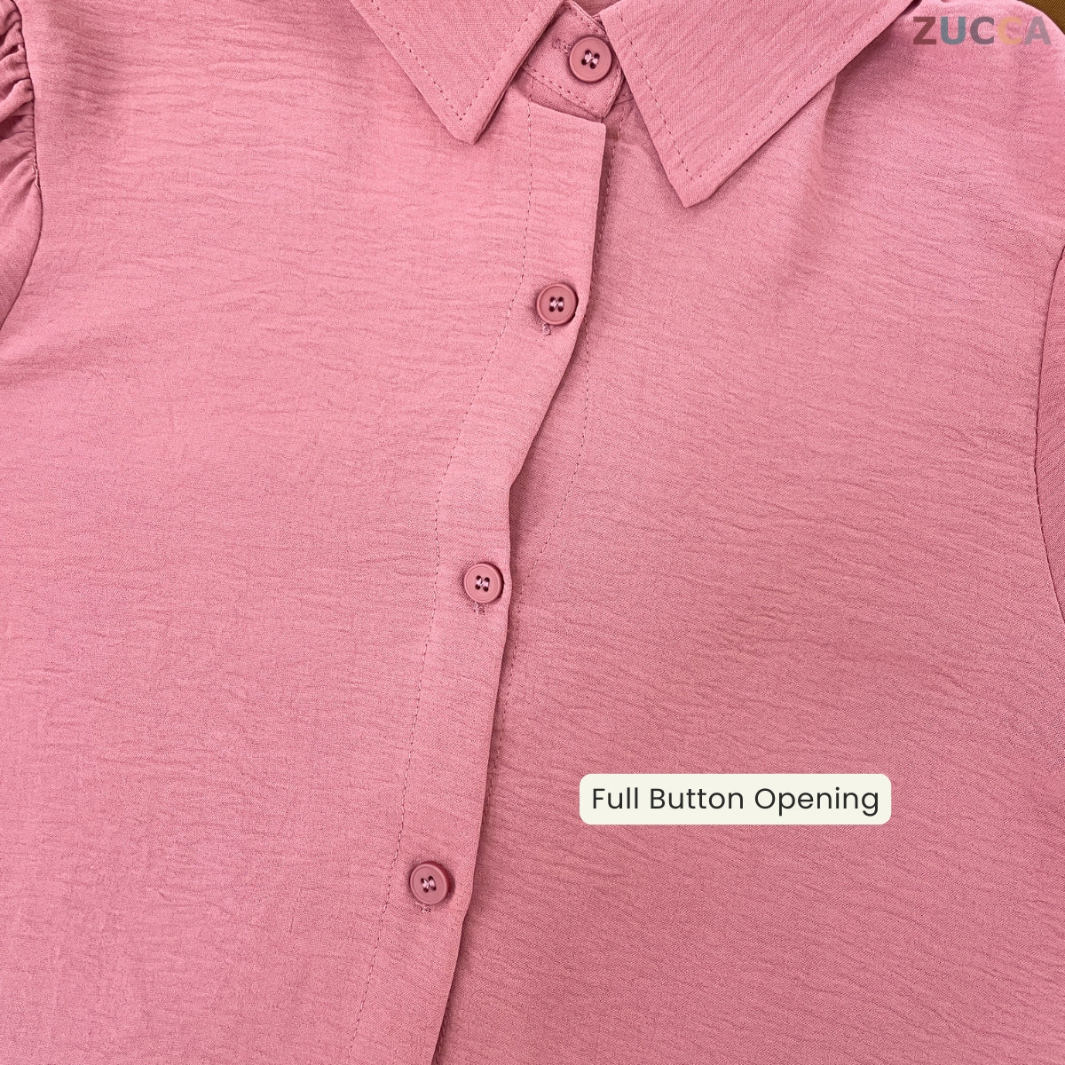 ZUCCA RACHEL MODEST CASUAL BUTTON WOMAN BLOUSE - GC013 (467)