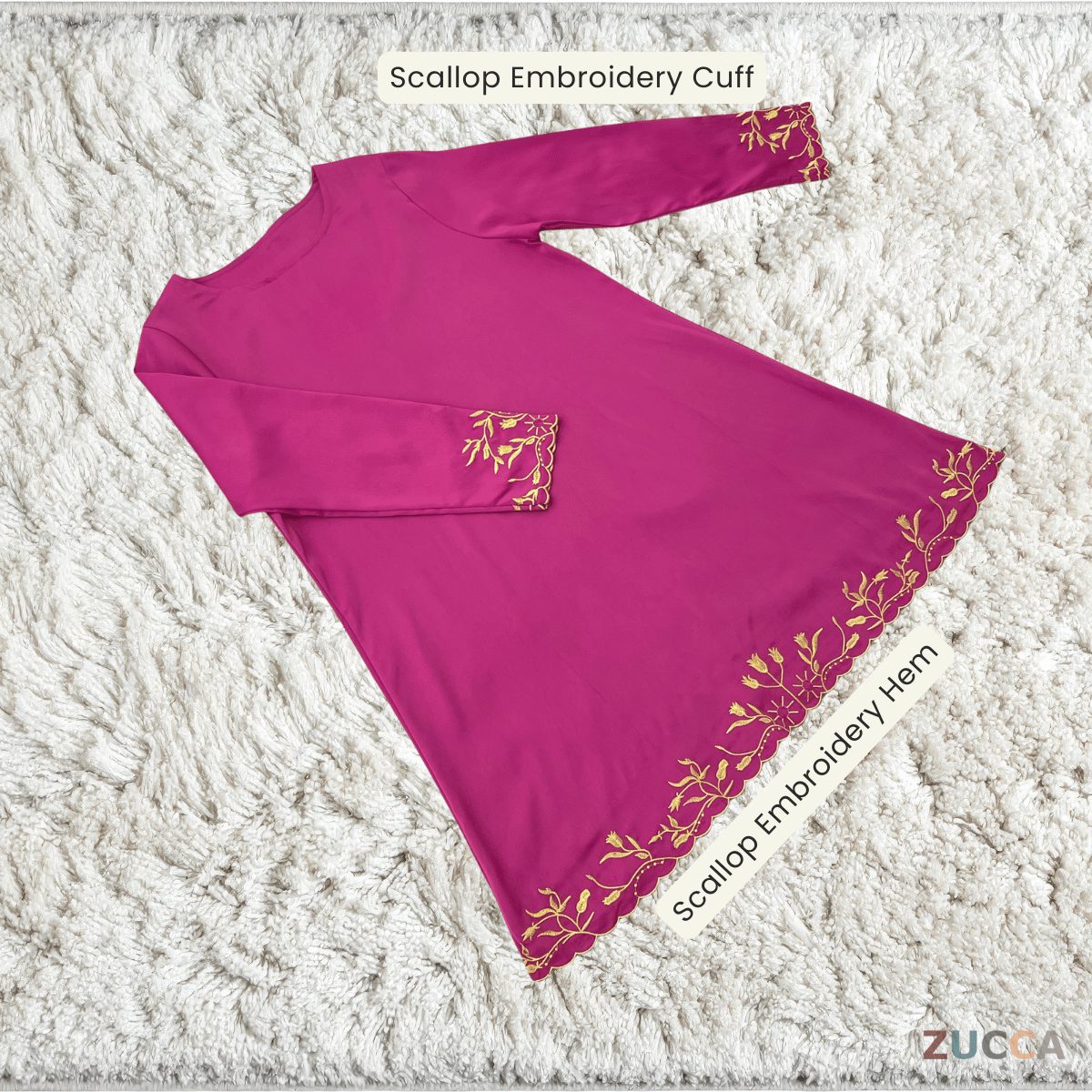 ZUCCA ZURIDA EMBRODERED FLORAL BLOUSE - GC015 (1048-3840)