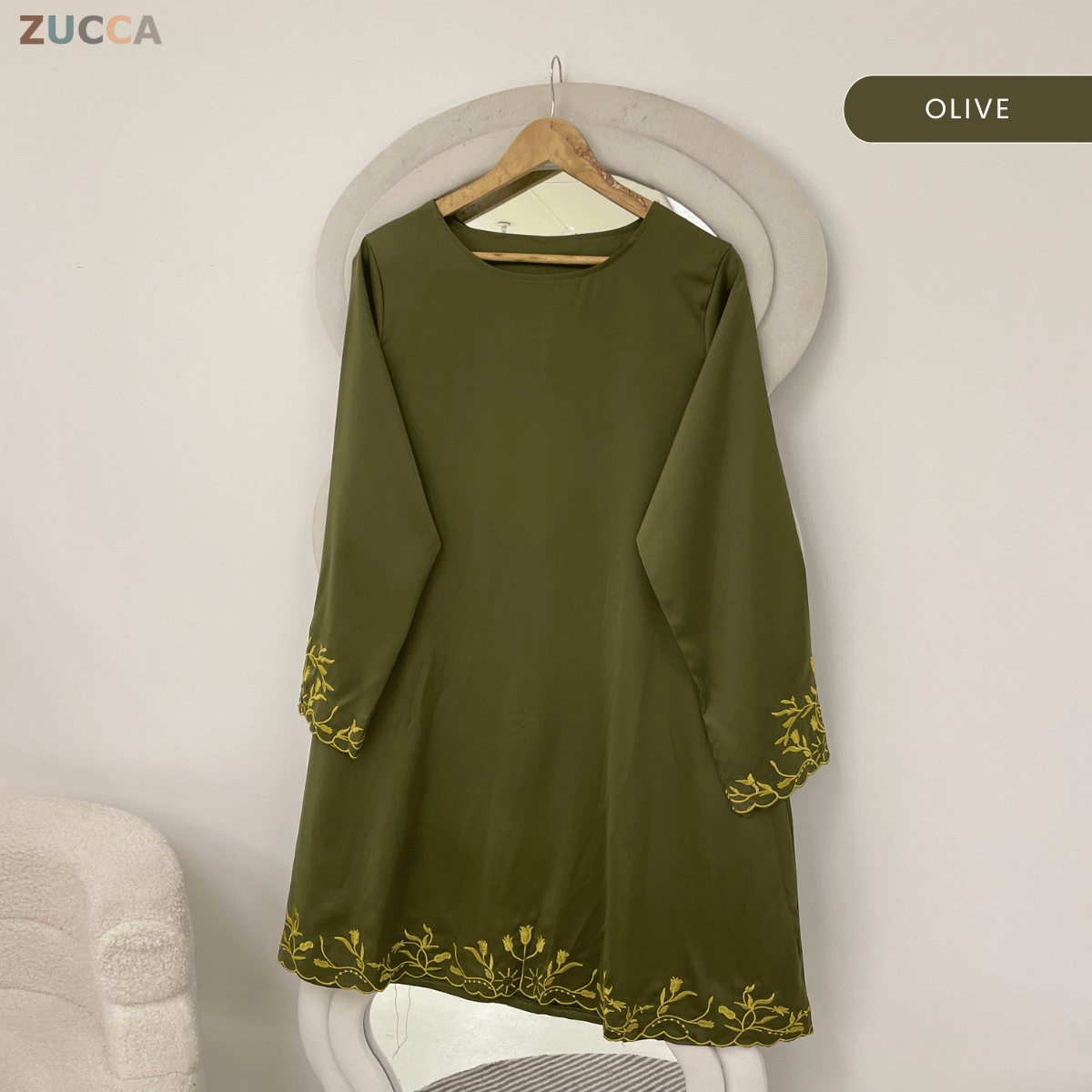 ZUCCA ZURIDA EMBRODERED FLORAL BLOUSE - GC015 (1048-3840)