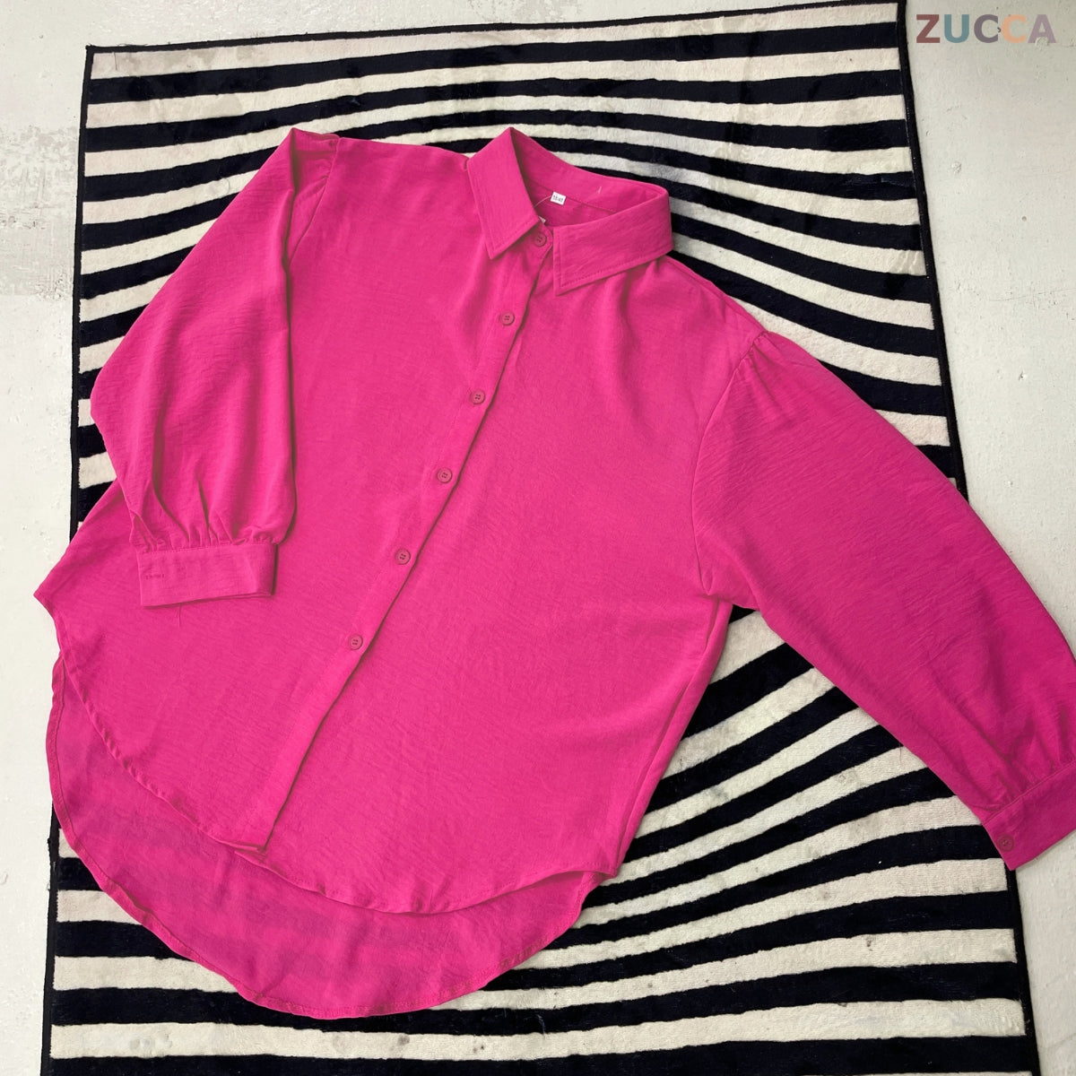 ZUCCA KASHFIA WOMEN PLAIN FULL BUTTON LONG SLEEVE BLOUSE - GC021 (KS8816-3840)