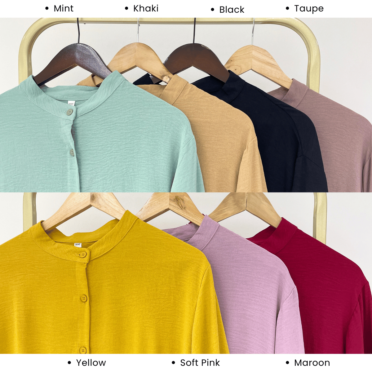 ZUCCA JALYN LOOSE PEPLUM BLOUSE -GC022 (KS8818-3840)