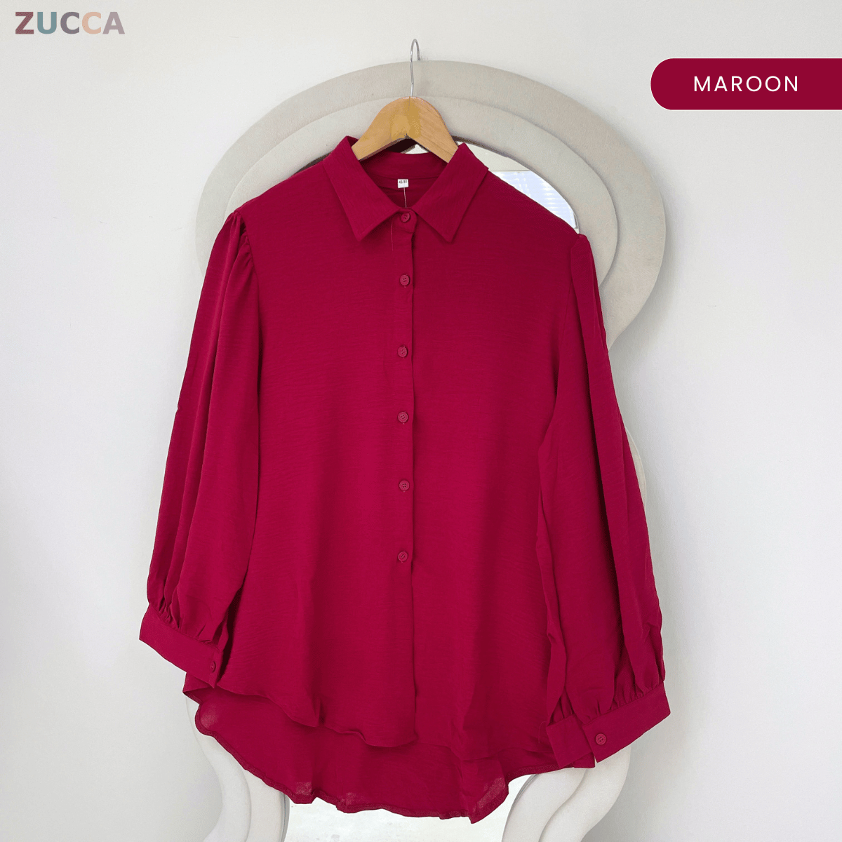 ZUCCA ARALYN TEXTURED CASUAL SHIRT -GC029(KS408-22B)