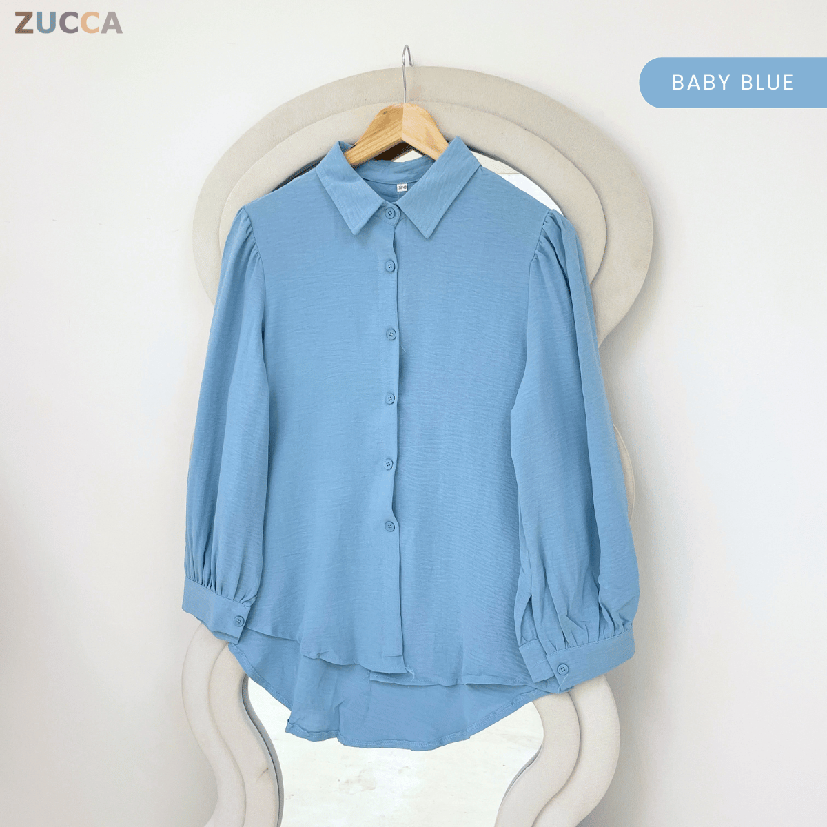 ZUCCA ARALYN TEXTURED CASUAL SHIRT -GC029(KS408-22B)