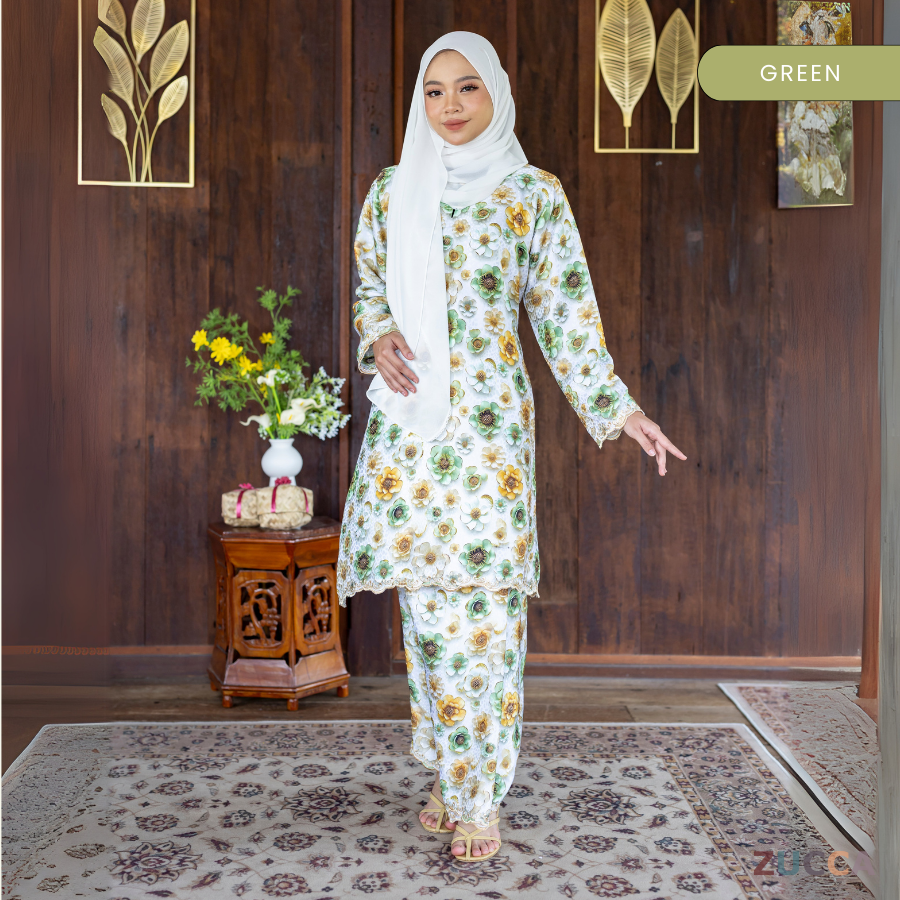 Jameela 3D Floral Women Kurung Sedondon Ibu Dan Anak - H008 H008(A)