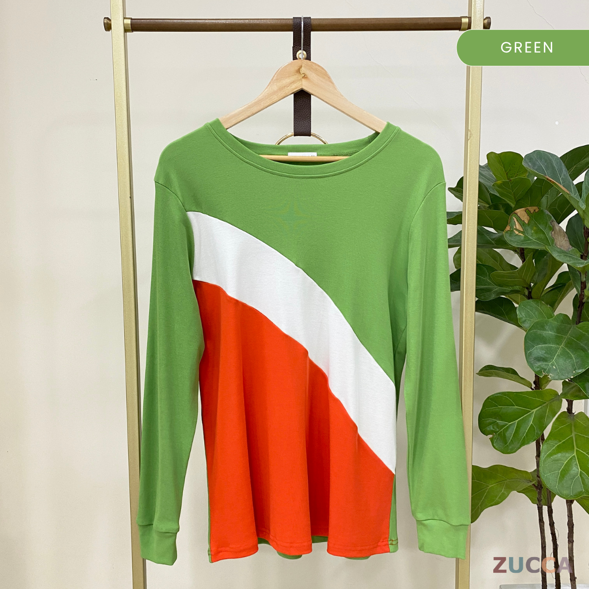 ZUCCA KERRY COLOURBLOCK WOMEN CASUAL BLOUSE - MA021