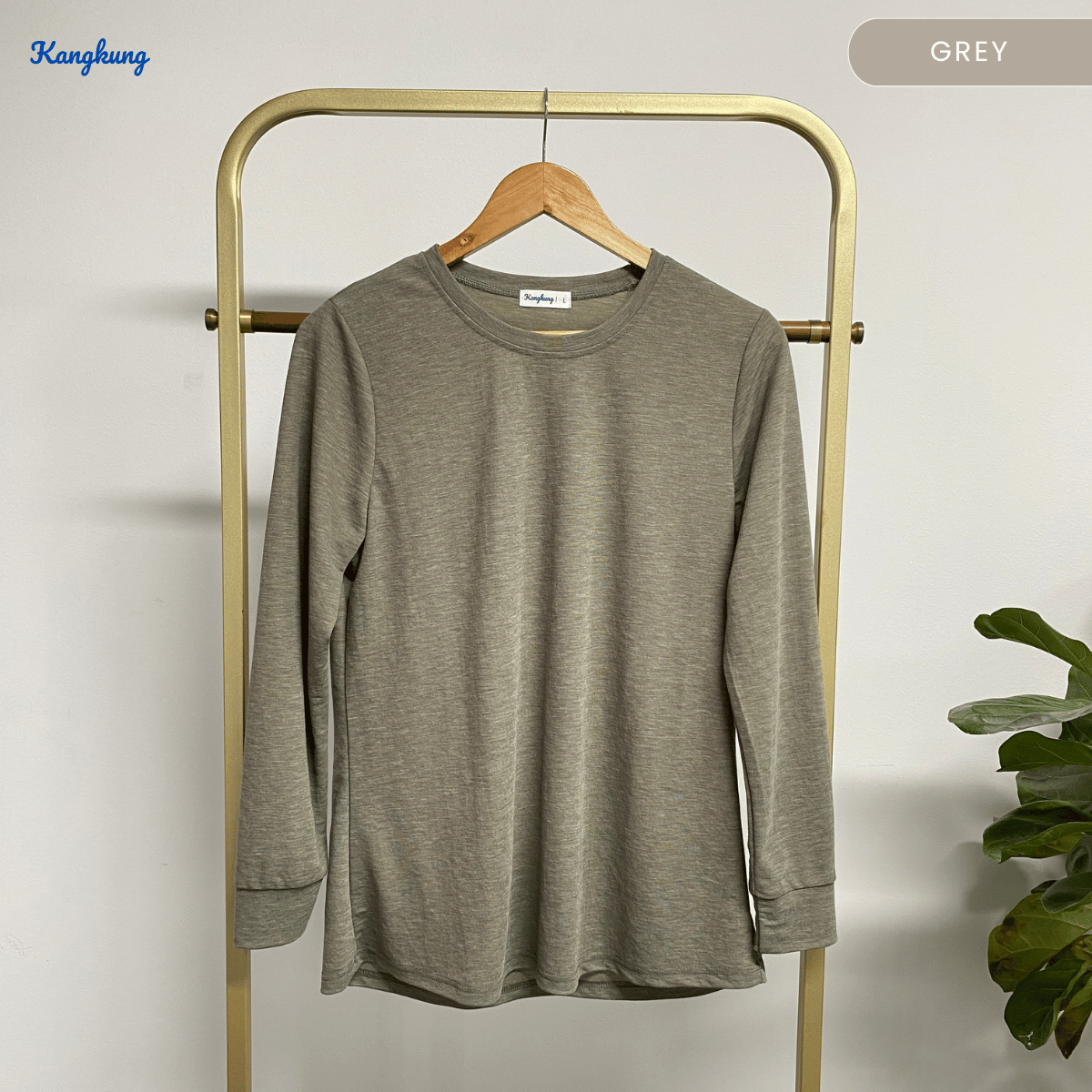 KANGKUNG JESSIE T-SHIRT COTTON WANITA GAYA MODEST SHIRT KASUAL – KK109