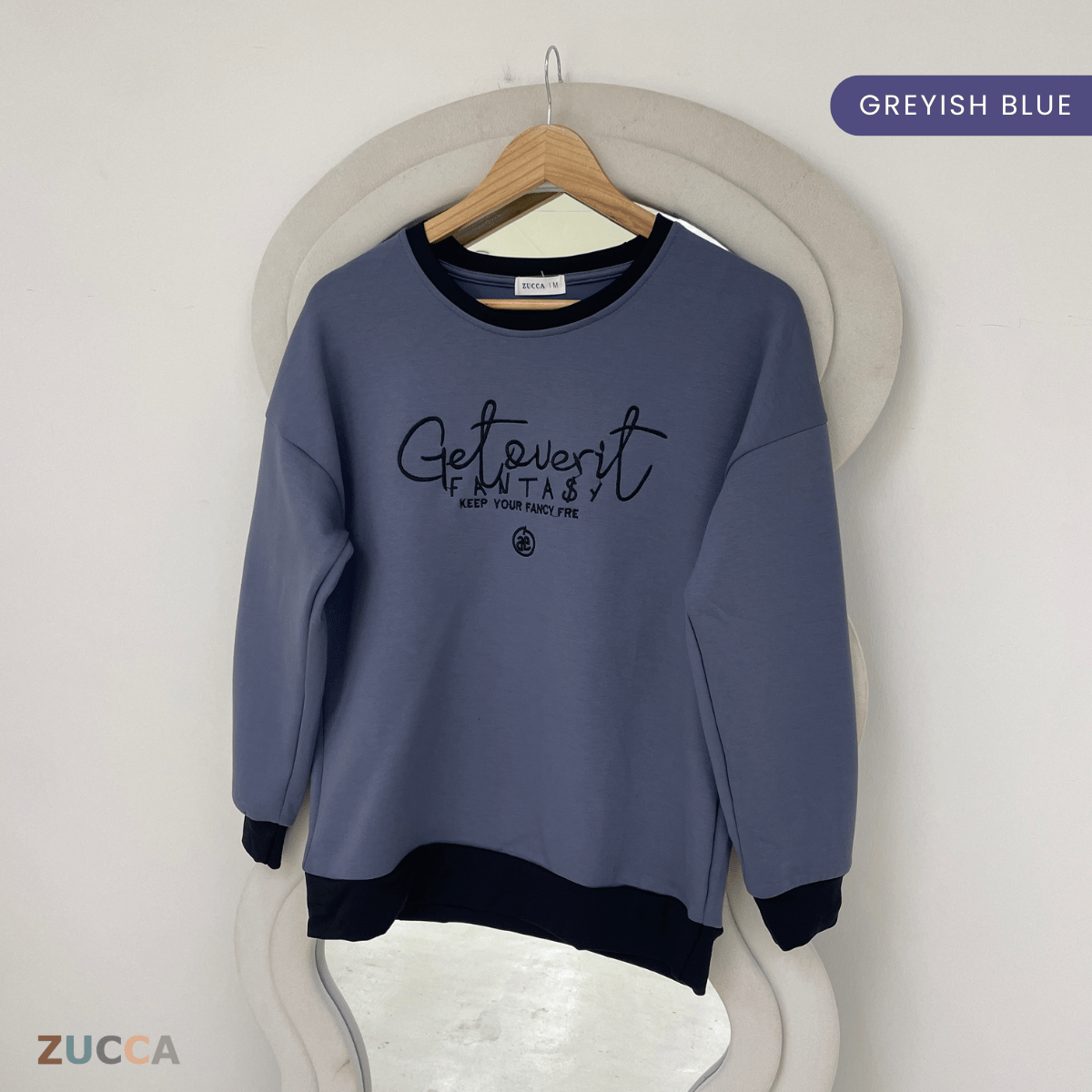 ZUCCA DELISHA EMBROIDERED SWEATSHIRT WOMEN - MA088