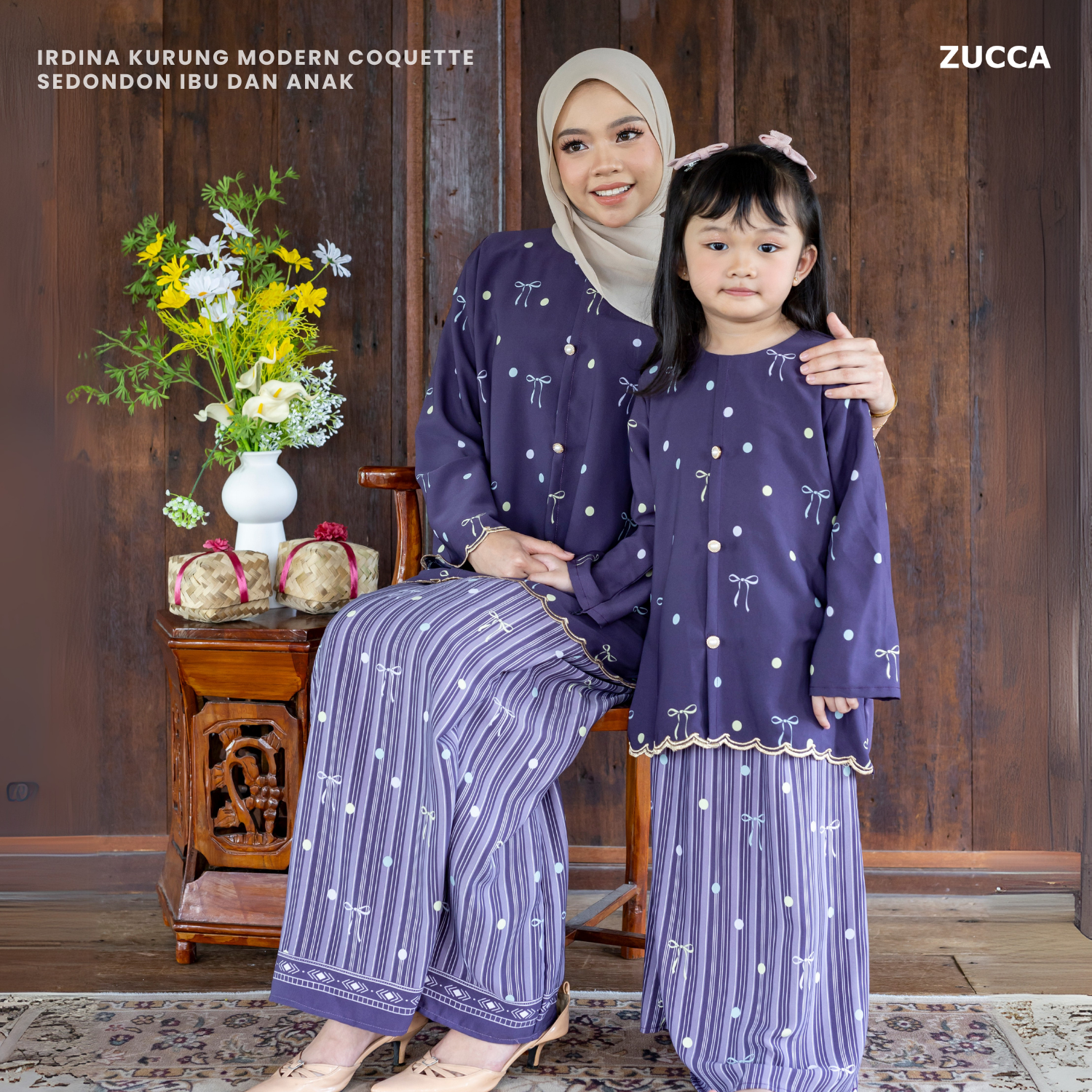 Irdina Kurung Modern Coquette Sedondon Ibu Dan Anak - H005