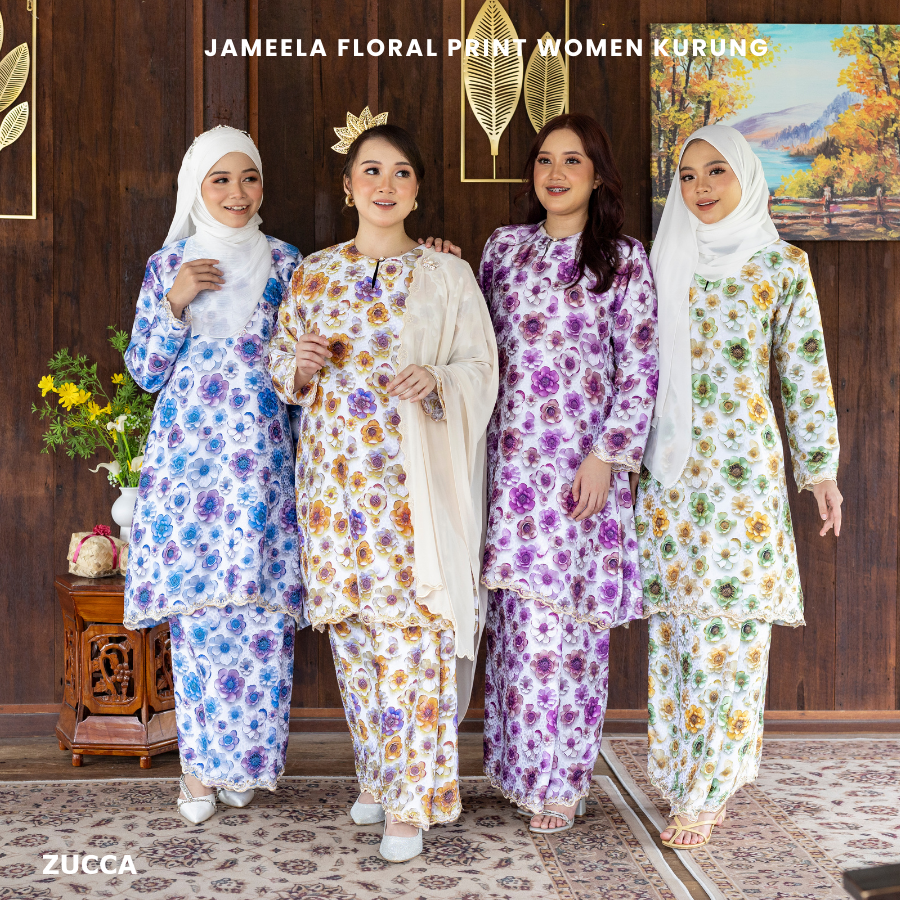 Jameela 3D Floral Women Kurung Sedondon Ibu Dan Anak - H008 H008(A)