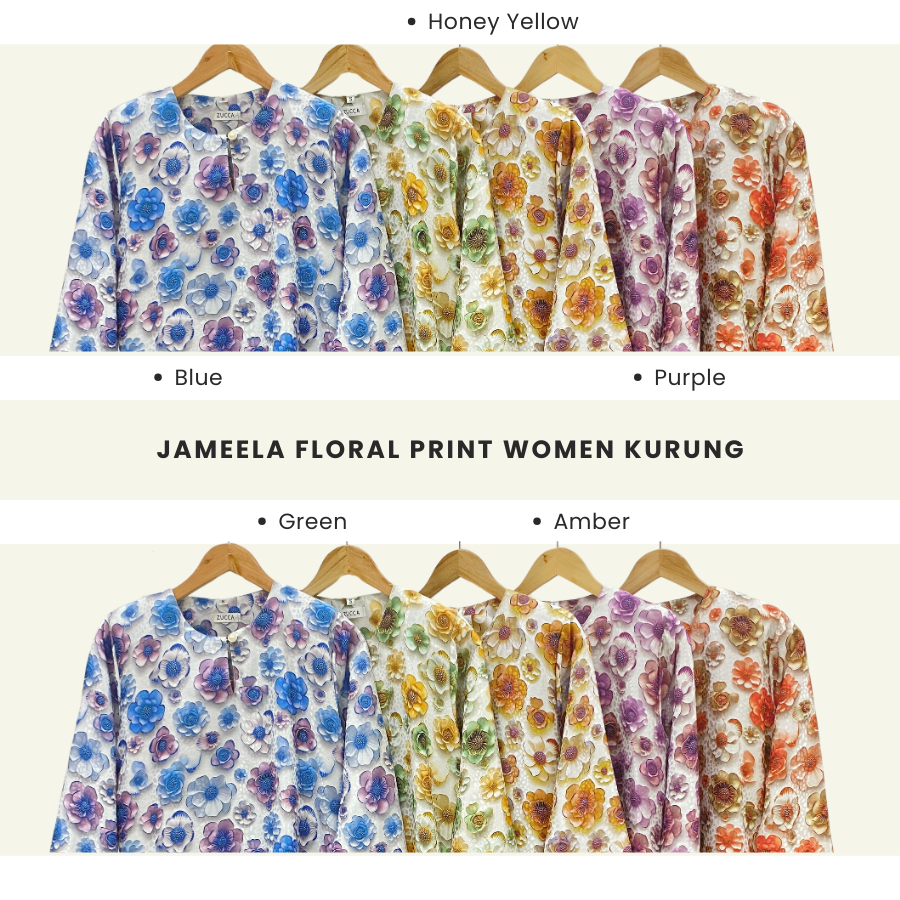 Jameela 3D Floral Women Kurung Sedondon Ibu Dan Anak - H008 H008(A)