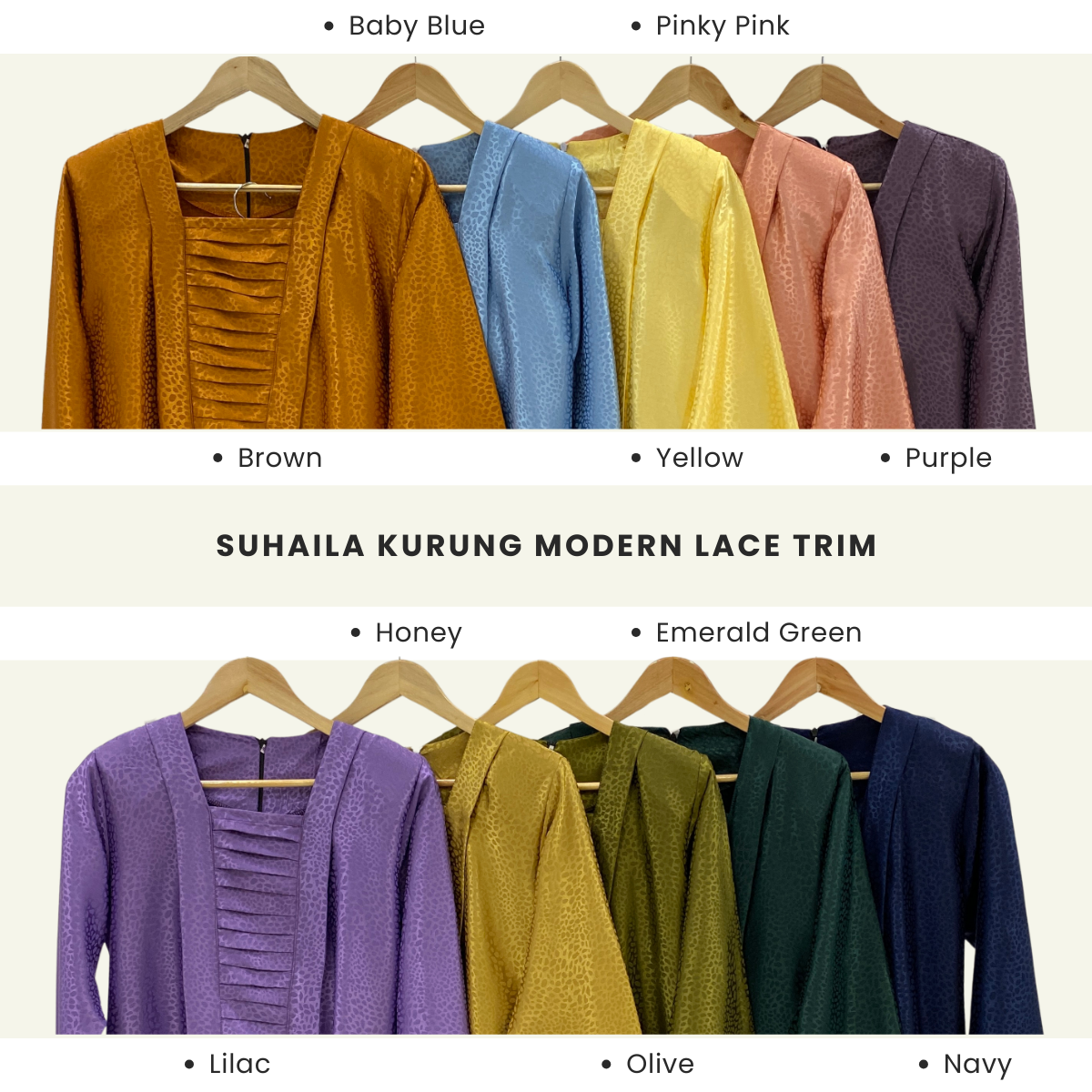 Suhaila Kurung Modern Lace Trim - H016