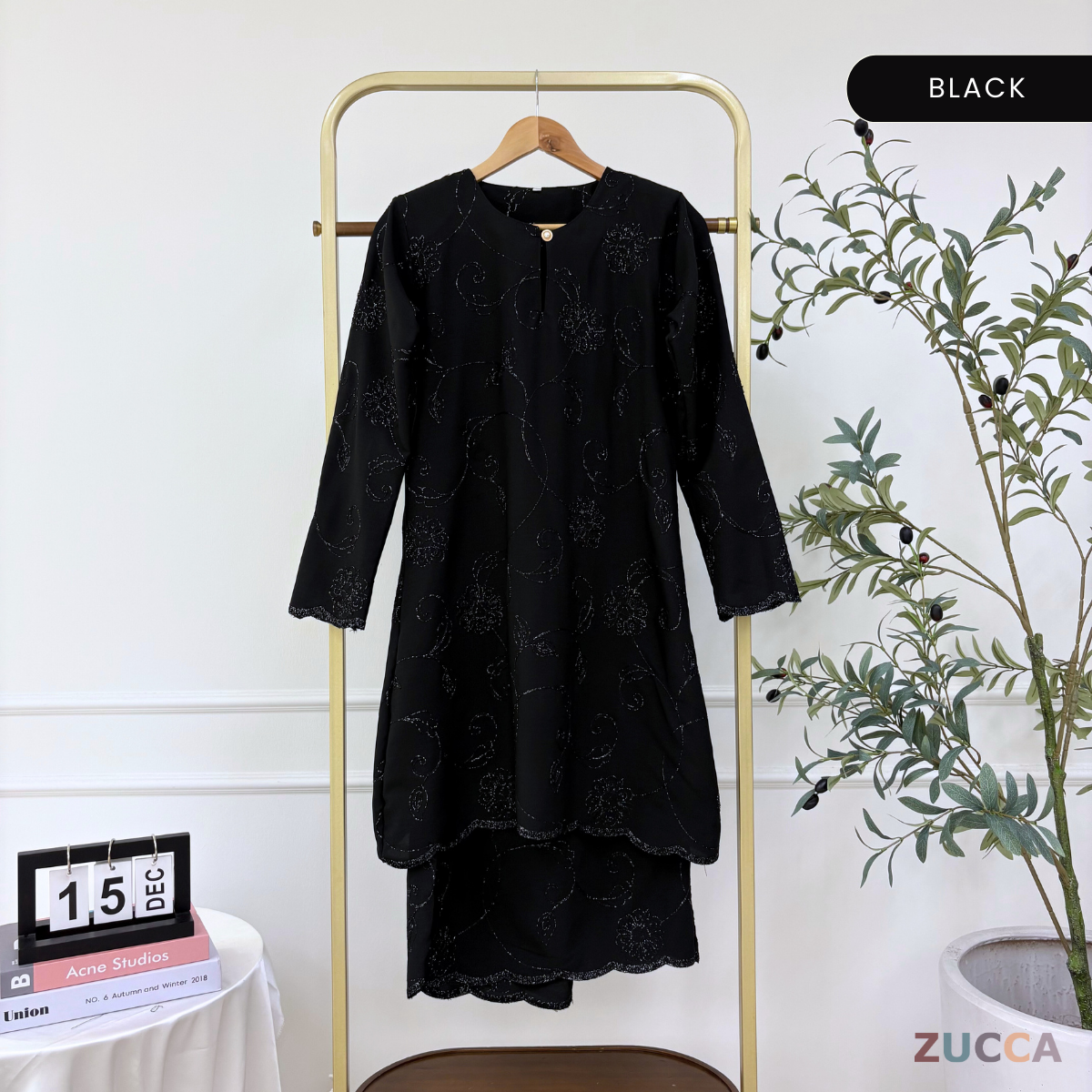 ZUCCA FELISHA KURUNG ORGANZA WITH SEQUIN - H034