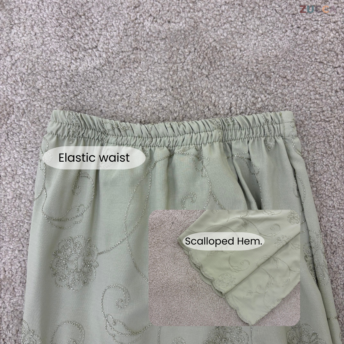 ZUCCA FELISHA KURUNG ORGANZA WITH SEQUIN - H034