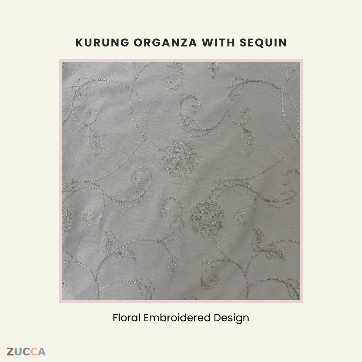 ZUCCA FELISHA KURUNG ORGANZA WITH SEQUIN - H034