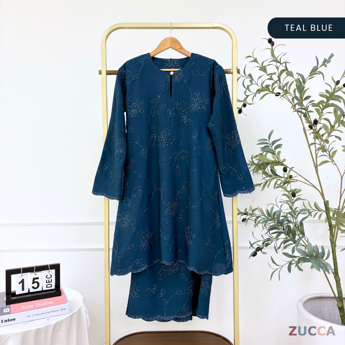 ZUCCA FELISHA KURUNG ORGANZA WITH SEQUIN - H034