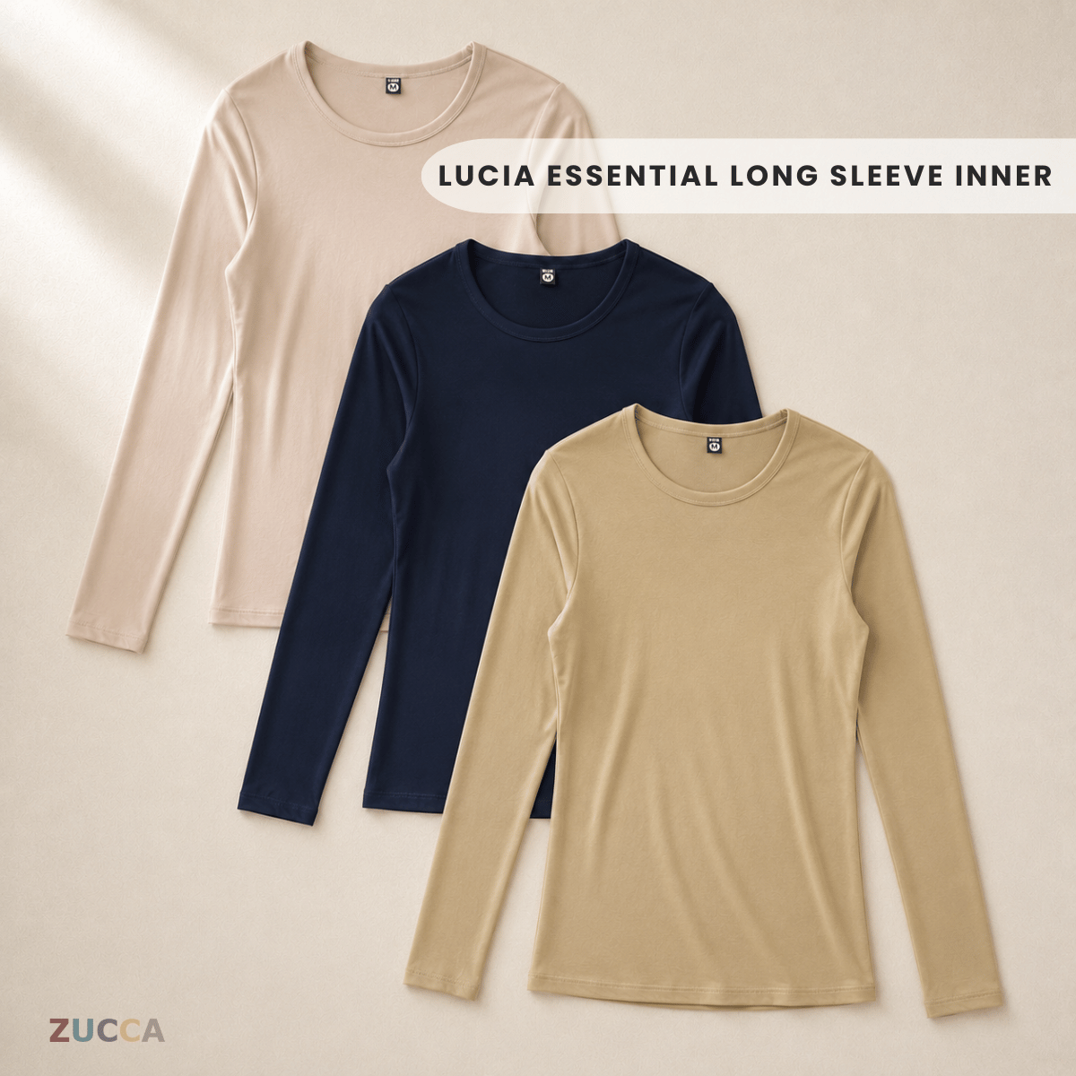 ZUCCA LUCIA ESSENTISAL LONG SLEEVE INNER - IN001