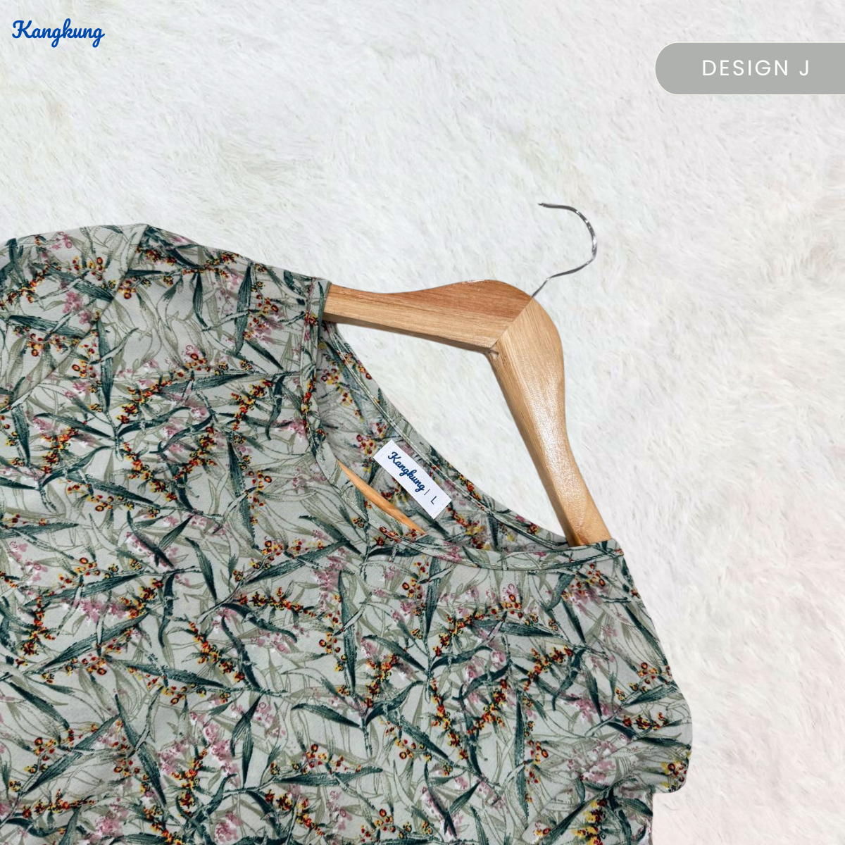 KANGKUNG MELATI BLOUSE WANITA CORAK CAMPUR - KK101