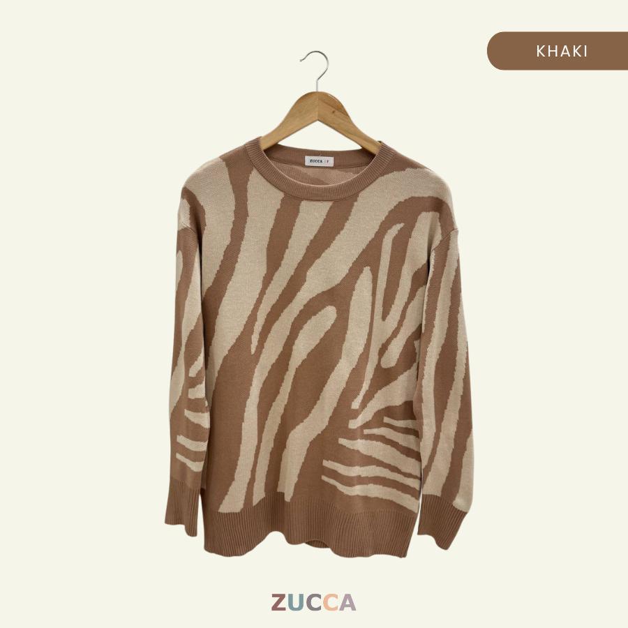 ZUCCA HENRY KOREA STYLE BAGGY COMFY KNITWEAR LABUH - DM190 SWEARSHIRT