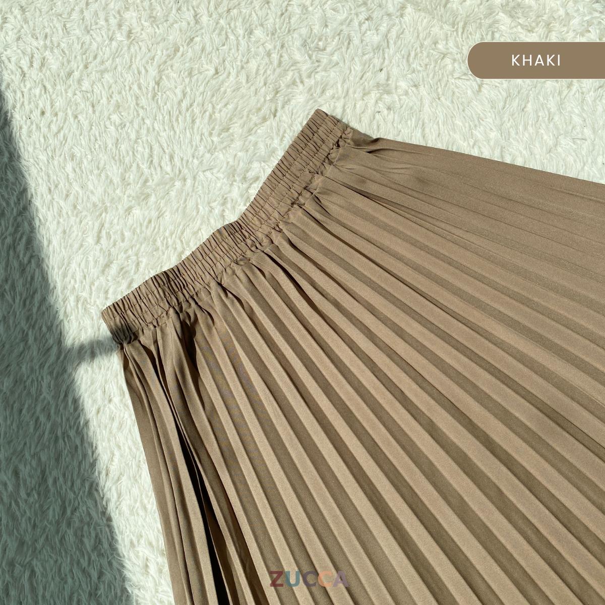 ZUCCA HANEE FLOWY PLEATED MAXI SKIRT - MA061