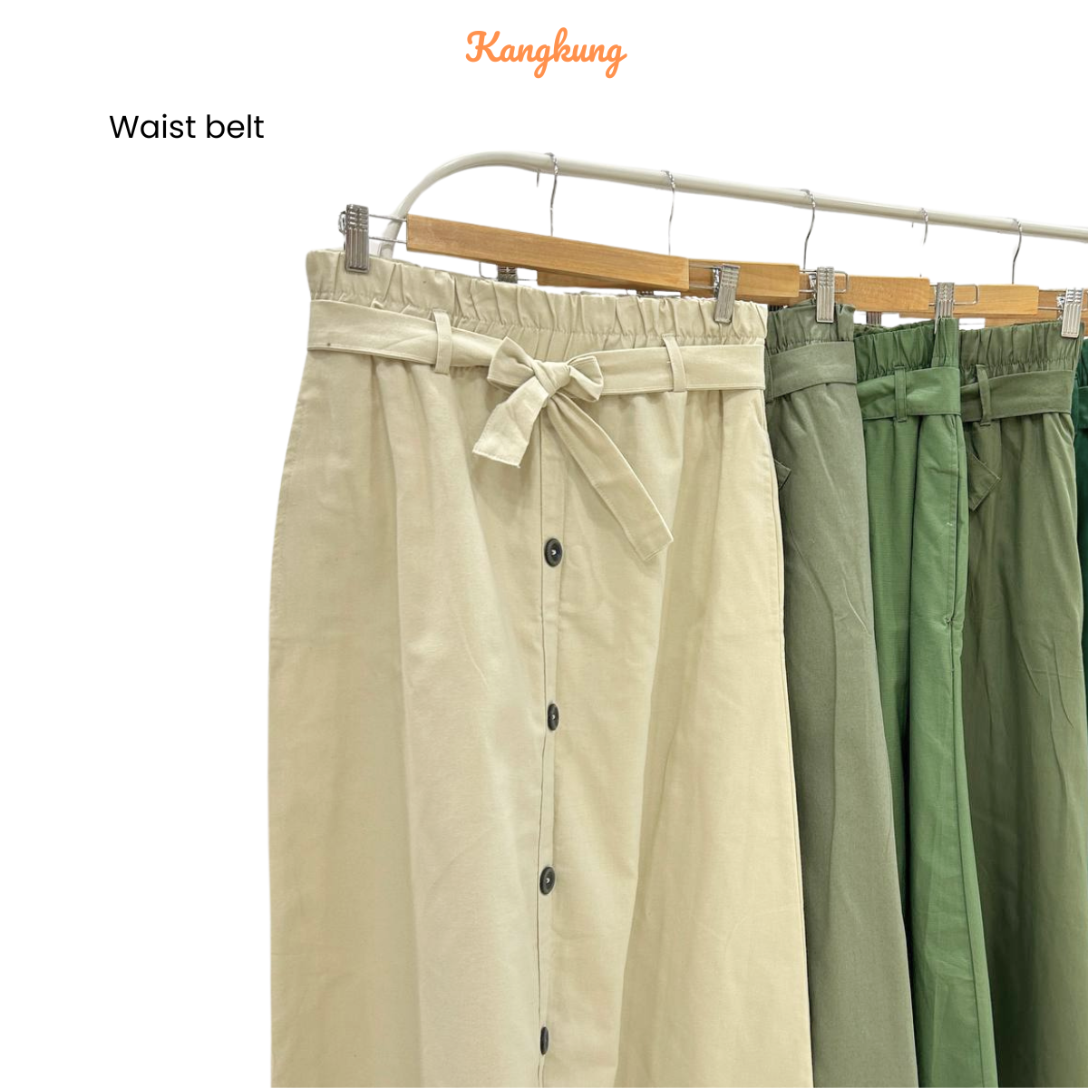 KANGKUNG SKIRT KAPAS BERBUTANG UNTUK WANITA - KK006