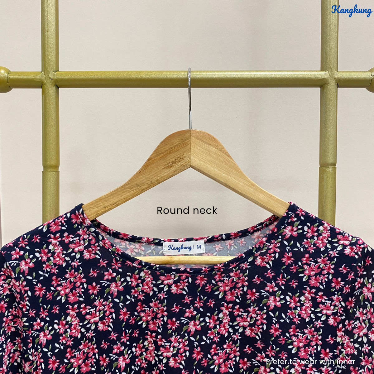 KANGKUNG MAZNA BLOUSE KASUAL WANITA CORAK GRAFIK – KK100