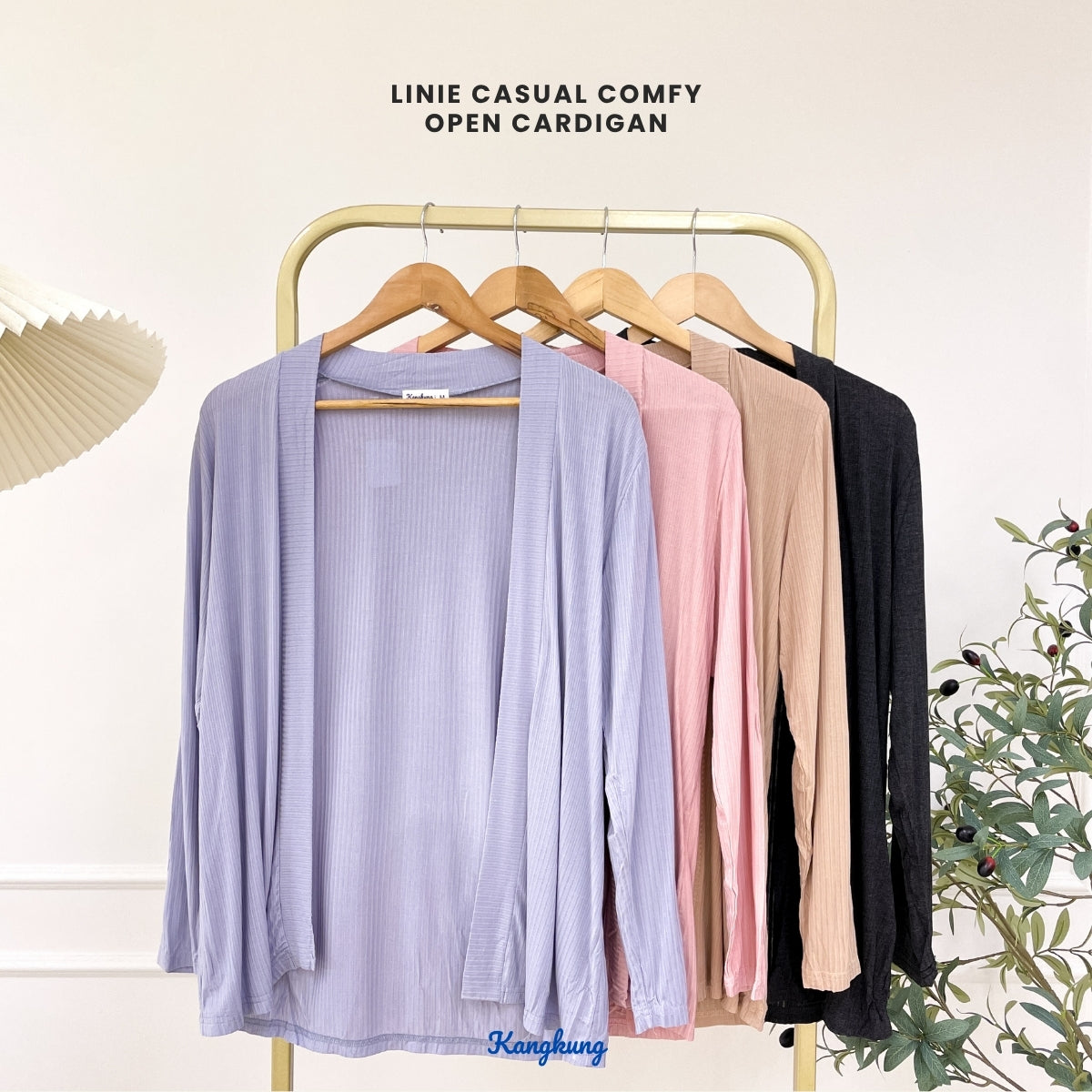 KANGKUNG LINIE KARDIGAN TERBUKA KASUAL & SELESA – KK103