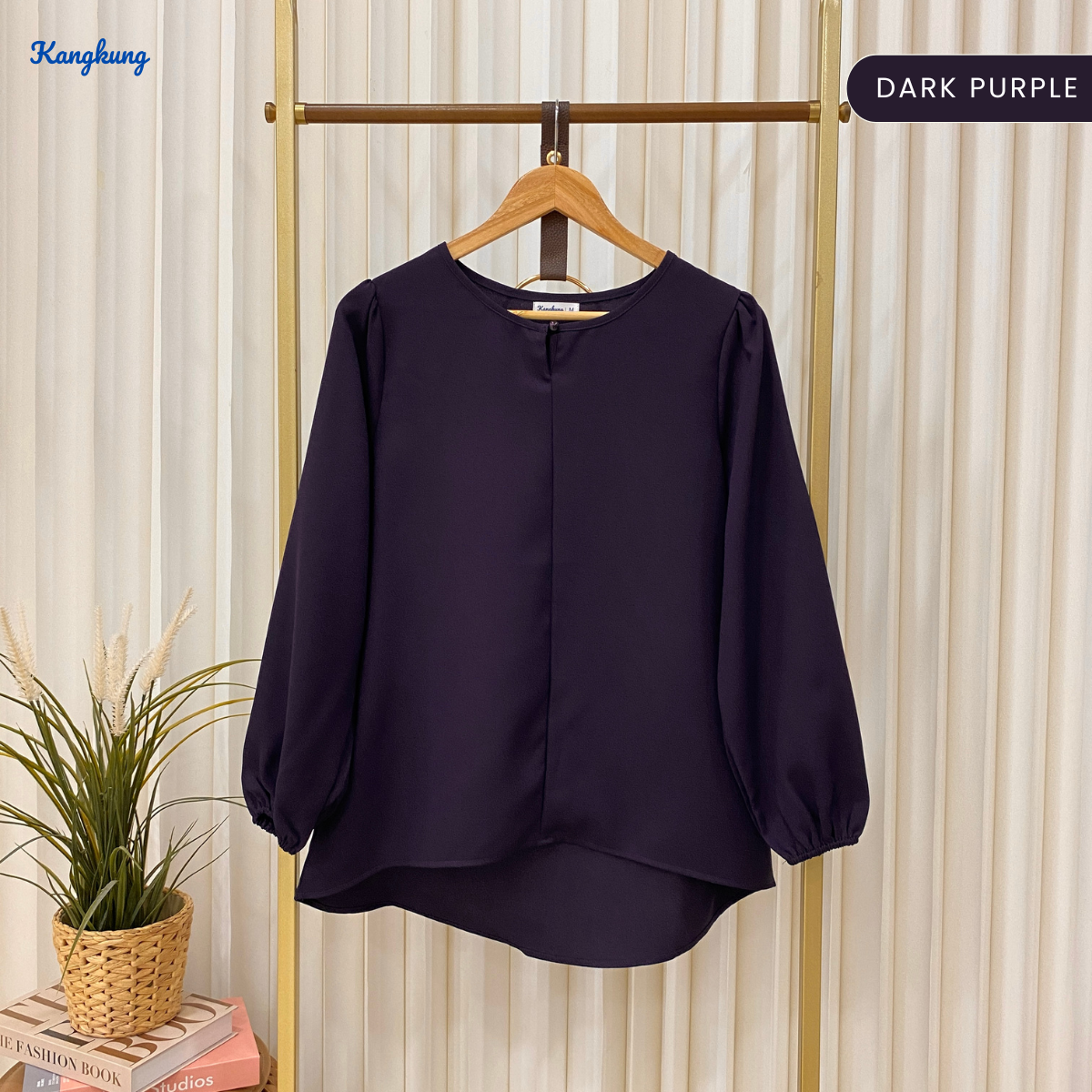 KANGKUNG MEIKA BLOUS KASUAL WANITA CREPE LEMBUT – KK110