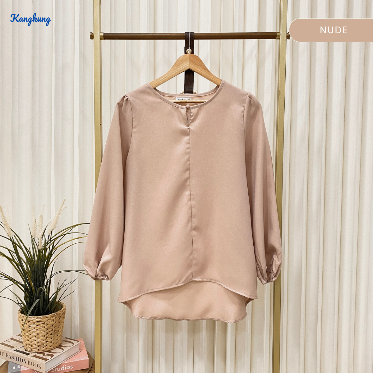 KANGKUNG MEIKA BLOUS KASUAL WANITA CREPE LEMBUT – KK110