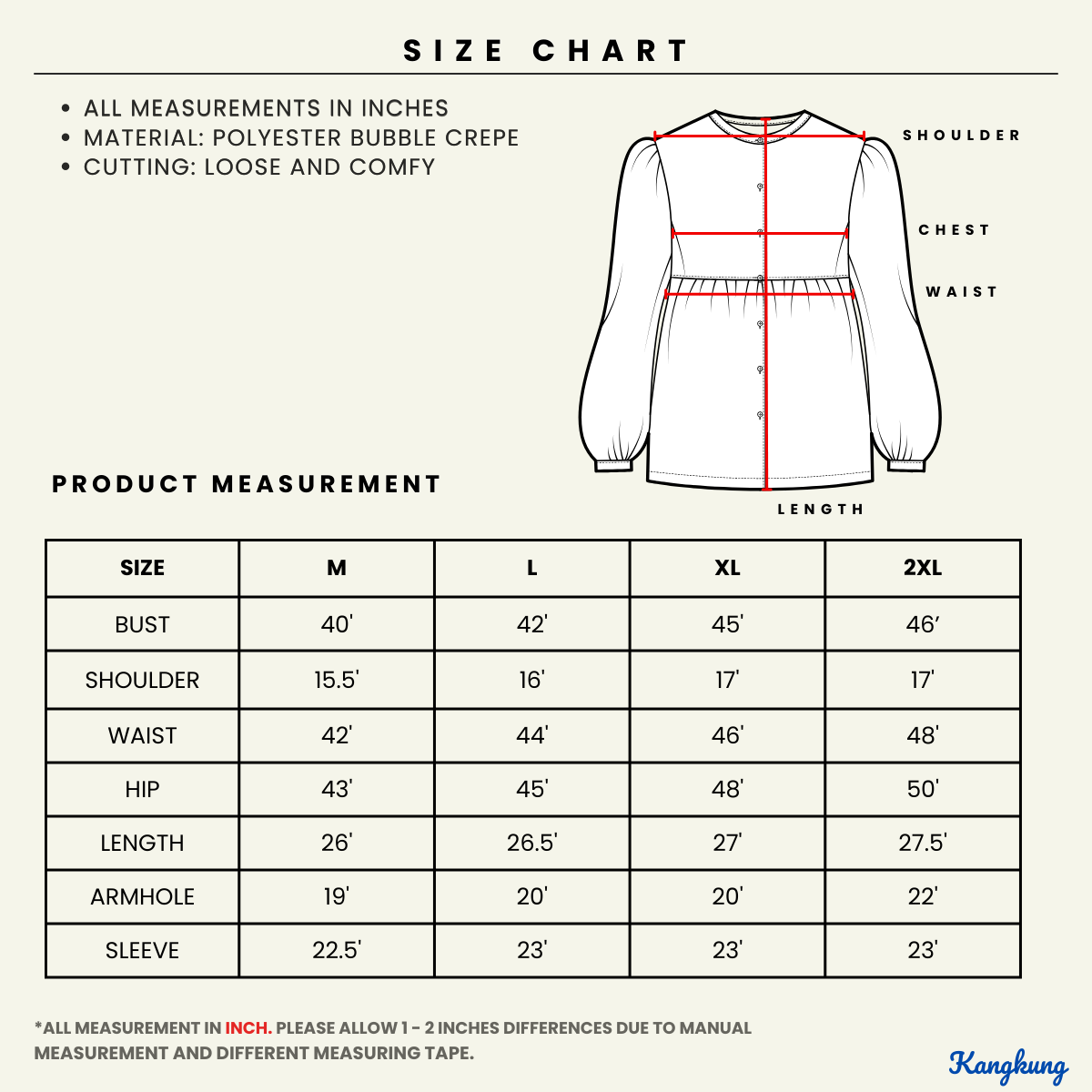 KANGKUNG MISTY BLOUS KASUAL ZIP BERGAYA – KK111
