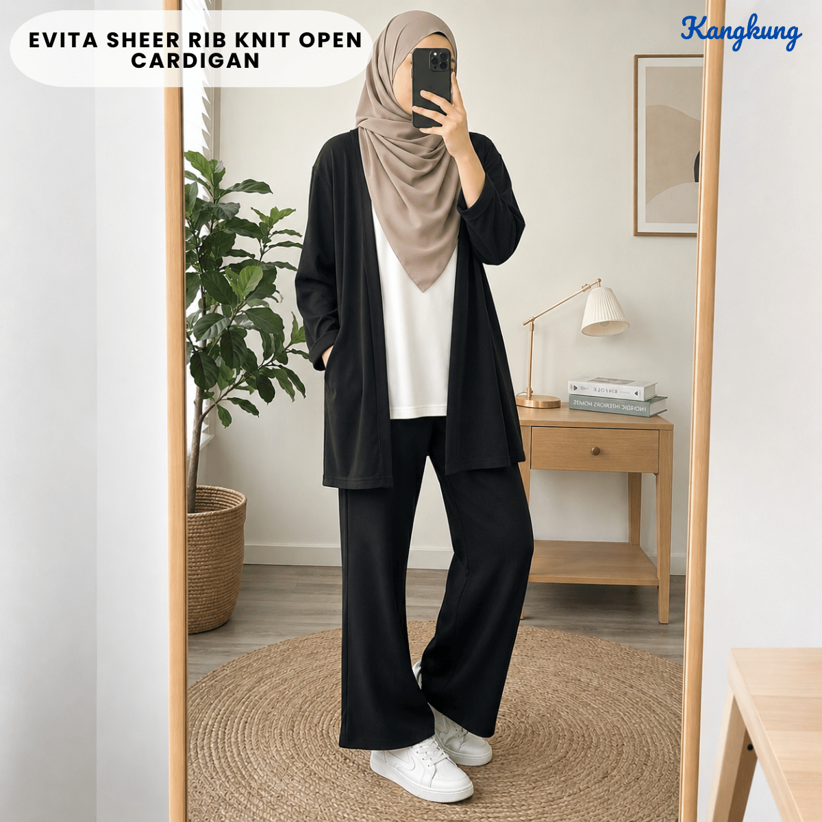 KANGKUNG EVITA CARDIGAN BUKA RIB KNIT – KK114