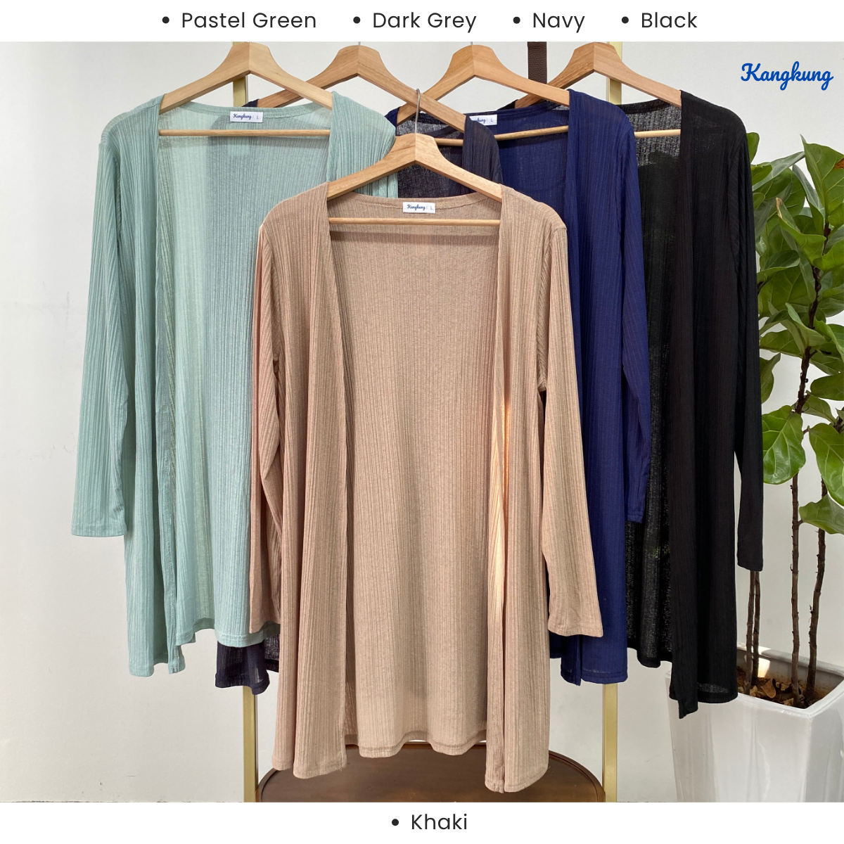 KANGKUNG EVITA CARDIGAN BUKA RIB KNIT – KK114