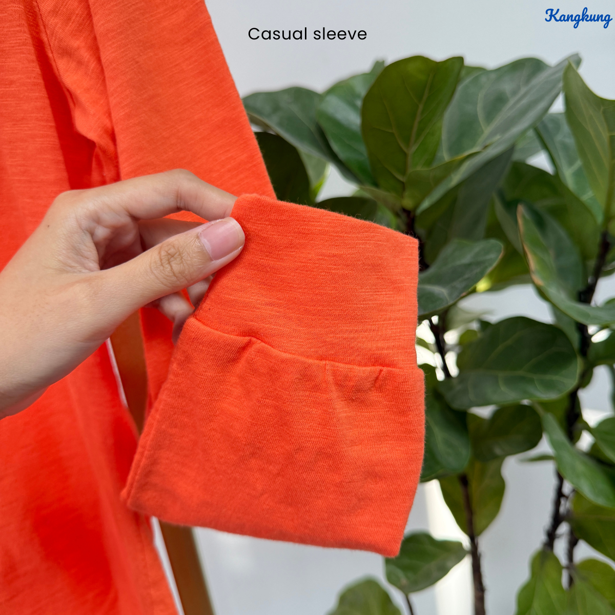 KANGKUNG AUDRA KEMEJA KAPAS ASAS LENGAN PANJANG - KK116