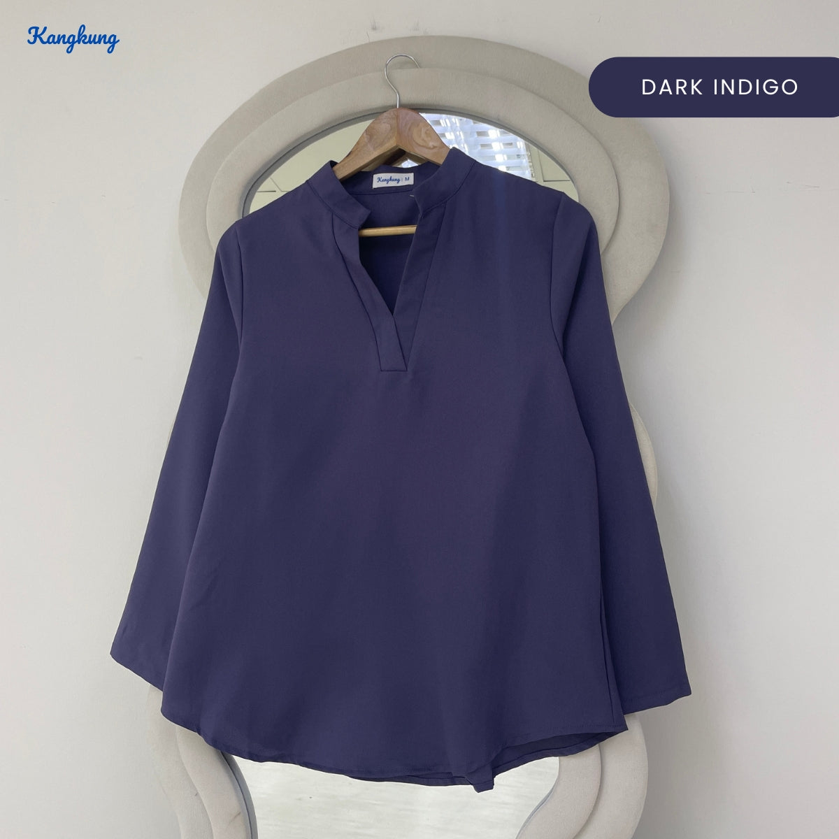 KANGKUNG MARISA KASUAL WOMEN PLAIN BLOUSE LONG SLEEVE - KK121