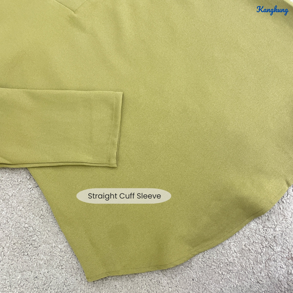 KANGKUNG MUNA KASUAL WOMEN PLAIN BLOUSE LONG SLEEVE - KK121