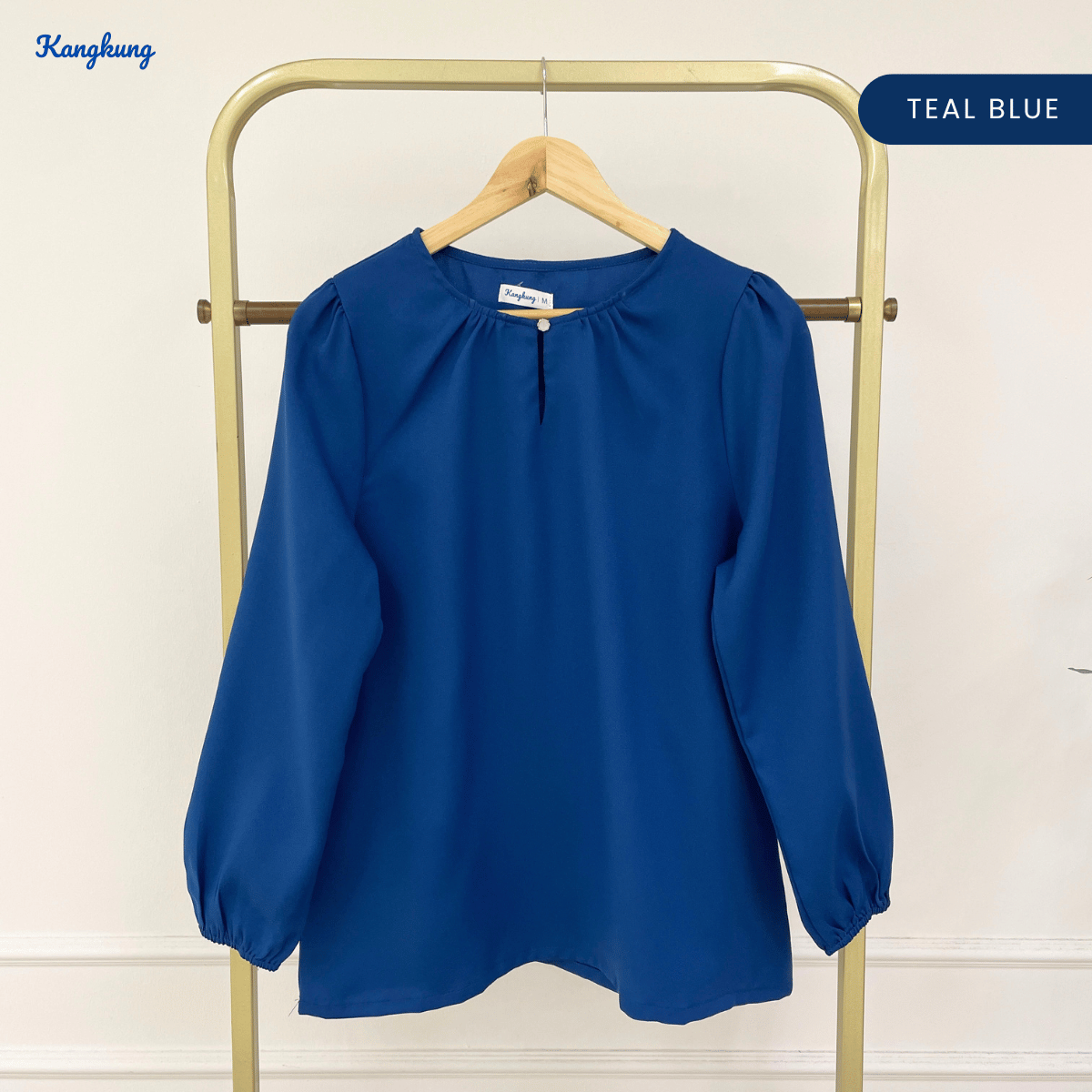 KANGKUNG MARYAM ELEGANT PUFF SLEEVE MODEST BLOUSE - KK122